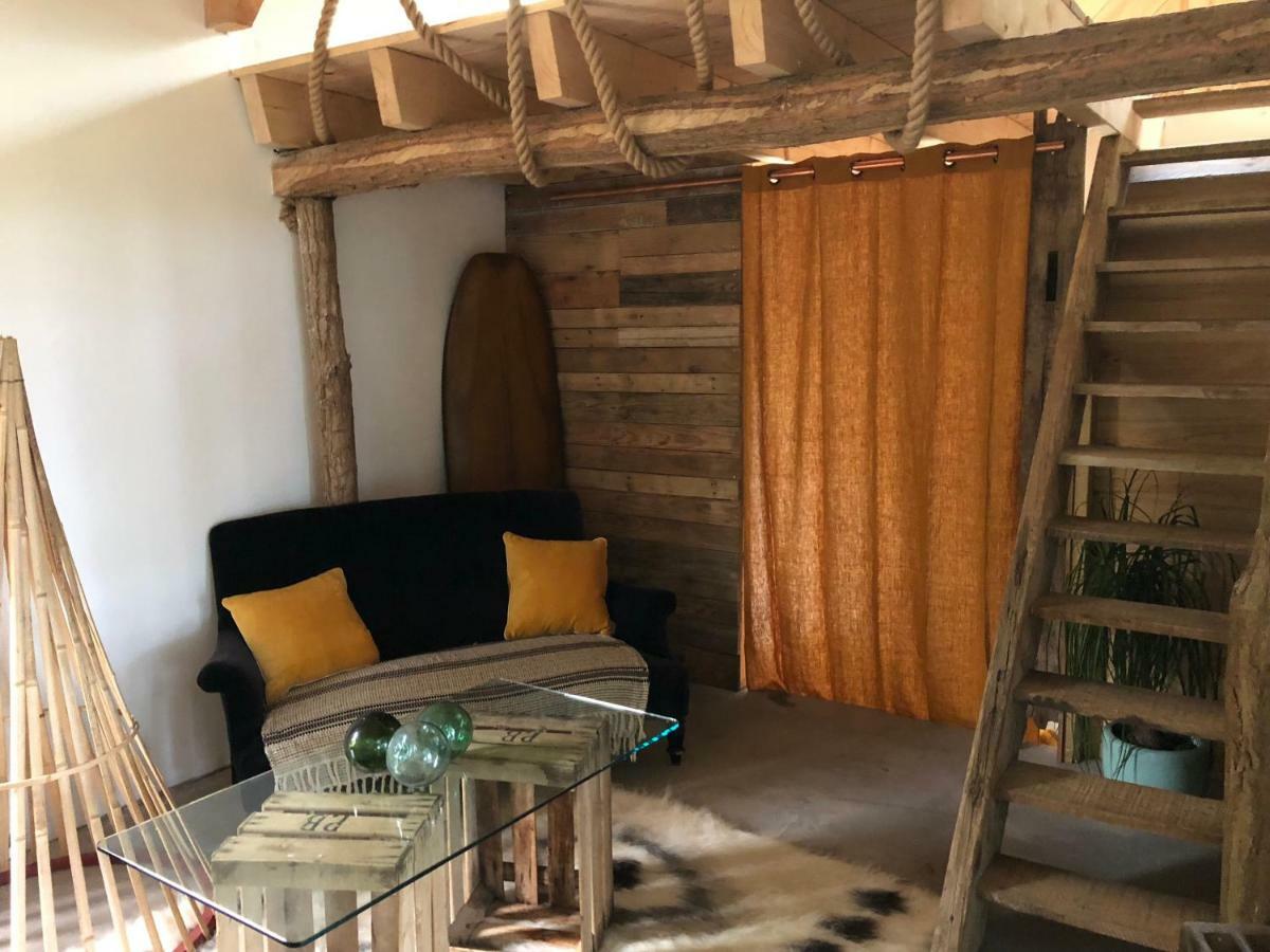 Coco Barn Wood Lodge Angresse Exterior foto